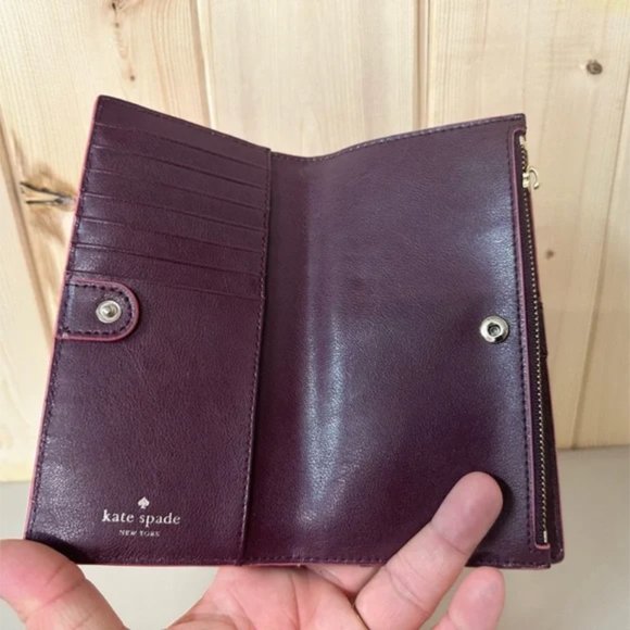 kate spade pink Scalloped Magnolia Street Braylon Bifold Wallet *PLEASE READ* - Picture 4 of 7